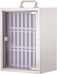 Cell Phone Safe Deposit Box with Lock, 12/24/36/48/60 Slots Stainless Steel Cell Phones Storage Cabi