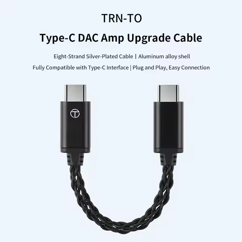 TRN To Conversion Line Type-C DAC Amp Upgrade Cable HiFi Adapter Earphone Amplifier TypeC To TypeC B