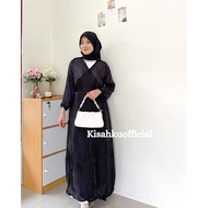 Shimer Dress Outer Shimer Kaftan lebaran premium silk Dress