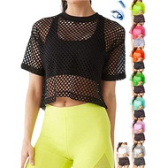 Women's Mesh T-Shirt Women's Sports Top Mesh Cover-Xiaowang's Grocery Store