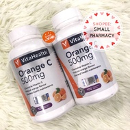 Vitahealth Orange C 500mg Chewable Vitamin C 100s x 2 Natural Orange Flavour 019119