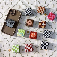 popsocket magsafe popsocket ins niche checkerboard mirror airbag holder mobile phone case touch-up mirror back sticker retractable air cushion female paste