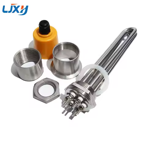 LJXH DN32(41mm) Electric Immersion Water Heater Heating Element 304SUS Tube/Thread 220V/380V 3KW/4.5