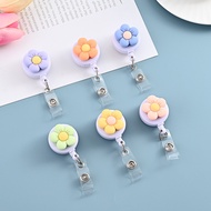 Work ID Clip Nurse Name Tag Creative Cute Flower Cartoon Employee Brand Nurse Name Tag Card Holder C