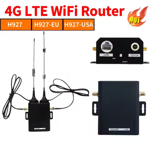 H927 Wireless Router Industrial Grade 4G LTE SIM Card Router with External Antenna Support 16 WiFi U