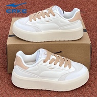 Hongxing Erke Womens Shoes Board Shoes White Shoes 2023 New Autumn Shoes Tide Thick Sole Casual Stud