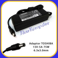 Toshiba 15V 5A Laptop Charger Adapter (6.0*3.0)