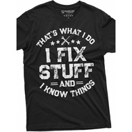 -T100% < Mechanical Engineer {T Garage Men's Parts 1, COD Fun FixStuff Cotton Shirt I LMPO