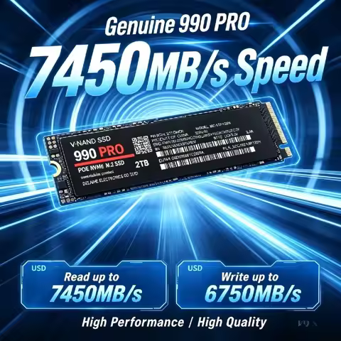 New 990 PRO NVMe M.2 2280 SSD 512GB‑4TB PCIe Gen4, 7450MB/s SSD, Compatible with PS5, Laptop Desktop