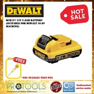 DEWALT 12V BATTERY 2.0AH DCB127 (SUITABLE FOR DEWALT 10.8V MACHINE , DCD700C2 , DCF805C2A) FOC STANL