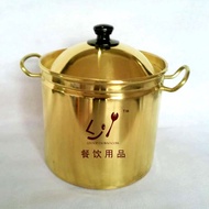 Extra Thick Brass Soup Pot Tall Soup Pot Business Congee Pot Stew Pot Copper Soup Pot Brass Congee P