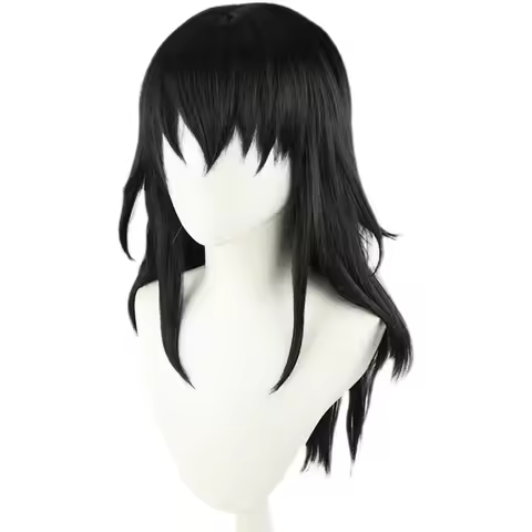 Anime Demon Slayer Suma Cosplay Wig Kimetsu No Yaiba Season Black Long Heat Resistant Hair Wigs synt