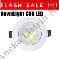 PUTIH DownLight LED COB 5W YELLOW WHITE 6500k 65k YELLOW WARM WHITE 3000K 30K DL SPOT SOROT 5 W WATT