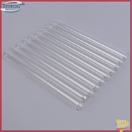 【Tinmou】🌟🌟【Hot Sale】🎈 10pcs/lot Transparent Pyrex Glass Blowing Tubes Long Thick Wall Test Tube