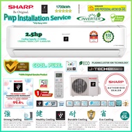 Sharp 2.5hp Inverter Air-Conditioner AHXP24YMD &amp; AUX24YMD ((Plasmacluster Ions)) R32 J-Tech Premium Inverter Aircond ((5 star Energy Rating))