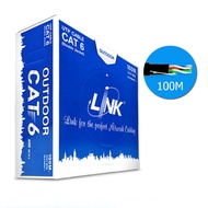Link CAT6 สายแลน สาย Lan สาย UTP แบบภายนอก เปลือกหุ้ม 2 ชั้นโค้ด US-9106out / US-9106OUT-1 ความเร็วส