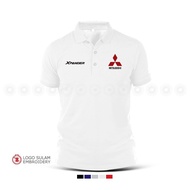 Polo T Shirt Mitsubishi Xpander SUV MIVEC Engine Family Wagon Design Baju Sulam Cotton Fashion Embro