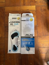 法國Sidas run 3D insole cushioning gel slim防菌運動鞋墊