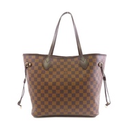 LOUIS VUITTON Daimer Neverfull MM金扣肩背袋啡色