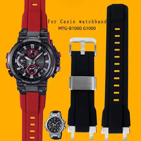 For CASIO G-SHOCK MTG-G1000 MTG-B1000/D/BD watch strap High quality rubber watchband original Metal 