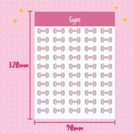 Gym Planner Sticker | Icon sticker for planner