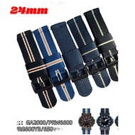 24mm Wear Resistant Nylon Canvas Wristband Suitable For GA2000 GA2200 PRG650 PRW6600 Sports Retro Wa