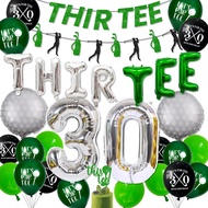 30th Birthday Decorations for Him, Golf 30th Birthday Party Decoration Themed for Men Thirty Birthda