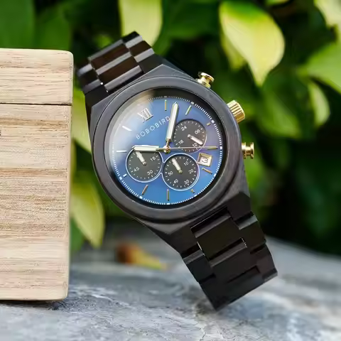 Men's Watches BOBO BIRD Wooden Wristwatch Japanese Quartz Movement 2025 New Clock Customized Dropshi