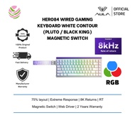 Aula HERO84 Wired Gaming Keyboard White Contour (Web Driver, 8K Returns, RT, Extreme Response, Pluto