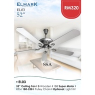 Elmark Ceiling Fan 52"