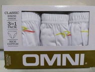 Omni  by So-en White bikini brief 3pc