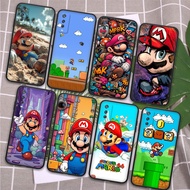 Soft Black Phone Case Vivo V19 V20 Pro S7 S7T V21 V21E T1 T1x Y10 Y75 Y70 Y53S 4B3G Super Mario Pers