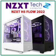 NZXT H5 Flow 2022 Mid Tower Case – White / Black