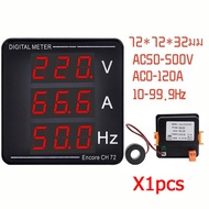 【V+A+Hz】ดิจิตอลมิเตอร์ 1เฟส 220V 3เฟส 380Vดิจิตอล มิเตอร์ มัลติฟังก์ชั่น อัจฉริยะ จอแสดงผล แรงดันV แ