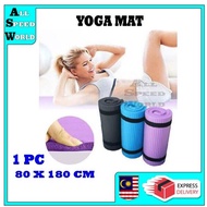 1 PC YOGA MAT 15MM THICK EXERCISE MATTRESS FOLDING MATT FITNESS / GYM / KARPET YOGA TEBAL