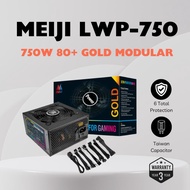 Meiji PSU Power Supply 750W 80+ Gold Modular Computer PSU 750 Watt POWER SUPPLY PC 750W