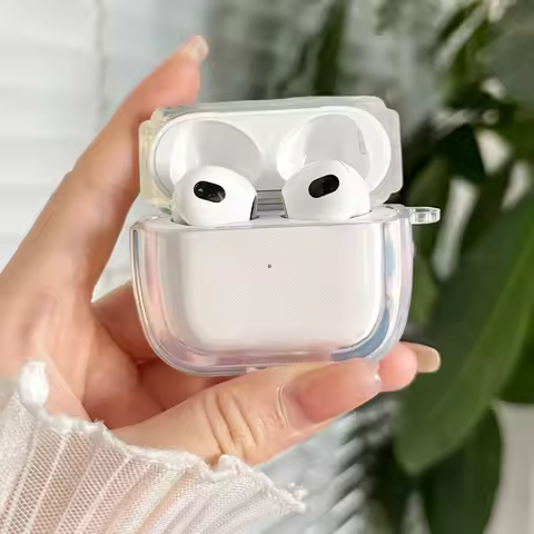 Crystal Earphone Case For Apple AirPods Pro 2 Transparent Protective Cover For AirPod 4 3 1 Hard Cle