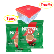 [Tặng Thố nhựa cao cấp] Combo x2 Túi Cafe Nescafe Túi Xanh 46gói x 16g - Ca phe rang xay hoa tan - c