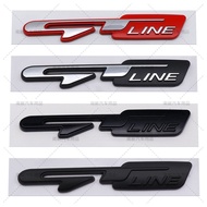 Sesuai untuk logo kereta Hyundai Kia GT LINE GTlineKX5K3K4K5 Sticker badan ABS Stinger SD9A