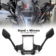New Motorcycle For Yamaha X-MAX300 X-MAX 300 XMAX300 XMAX 300 2023- Mobile Phone GPS Mount Navigation Bracket Rearview Mirror