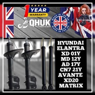 (WARRANTY 1 YEAR) QHUK ENGLAND HYUNDAI ELANTRA XD MD AD CN7 AVANTE XD20 MATRIX FRONT / REAR SHOCK AB