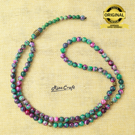 Tasbih Zikir Kristal 99 Butir Mewah +Batu Ruby Star Tanzania ASLI Original