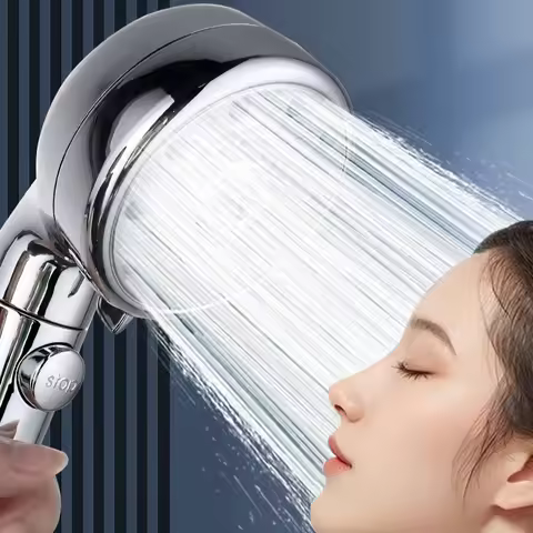 Handheld shower head Nano micro bubble skin beauty shower 9-speed adjustable water stop pressurized 