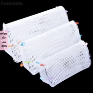AOMSOM Knitting Plastic Mesh Kit, Plastic Handmade Bag Mesh Grid Set, Bag Accessories White Mesh Pla