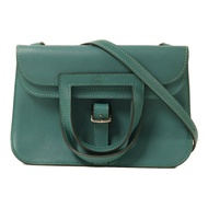 HERMES Swift皮革Mini Halzan手挽肩背兩用袋Malachite