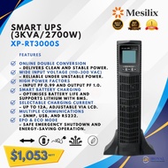Mesilix Smart UPS 3KVA/2700W XP-RT3000S | Online Double Conversion | High Efficiency | Smart Battery