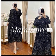 Pakaian MIDI DRES MOTIF BUNGA MIDI DRES TERBARU MIDI DRES MOTIF DAISY