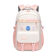 Secondary School Bag Girl High School Backpack Nylon Durable Bagpack