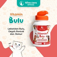 Olive Care Vitamin Kucing BULU untuk Bulu Panjang Lebat Halus Warna Bulu Cegah Jamur & Bulu Rontok