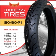 Tubeless tire 80-90-14TL 8PR, tubeless, with freebies, branded(super viliant) Tubeless tires size 14